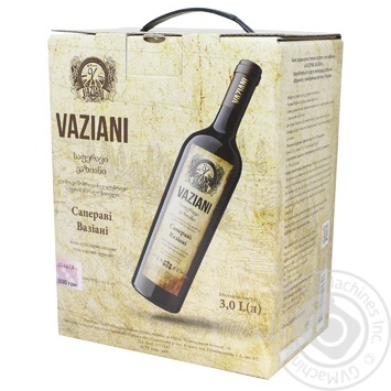 Vaziani Saperavi Red Dry Wine 9.5-14% 3l - buy, prices for - photo 1