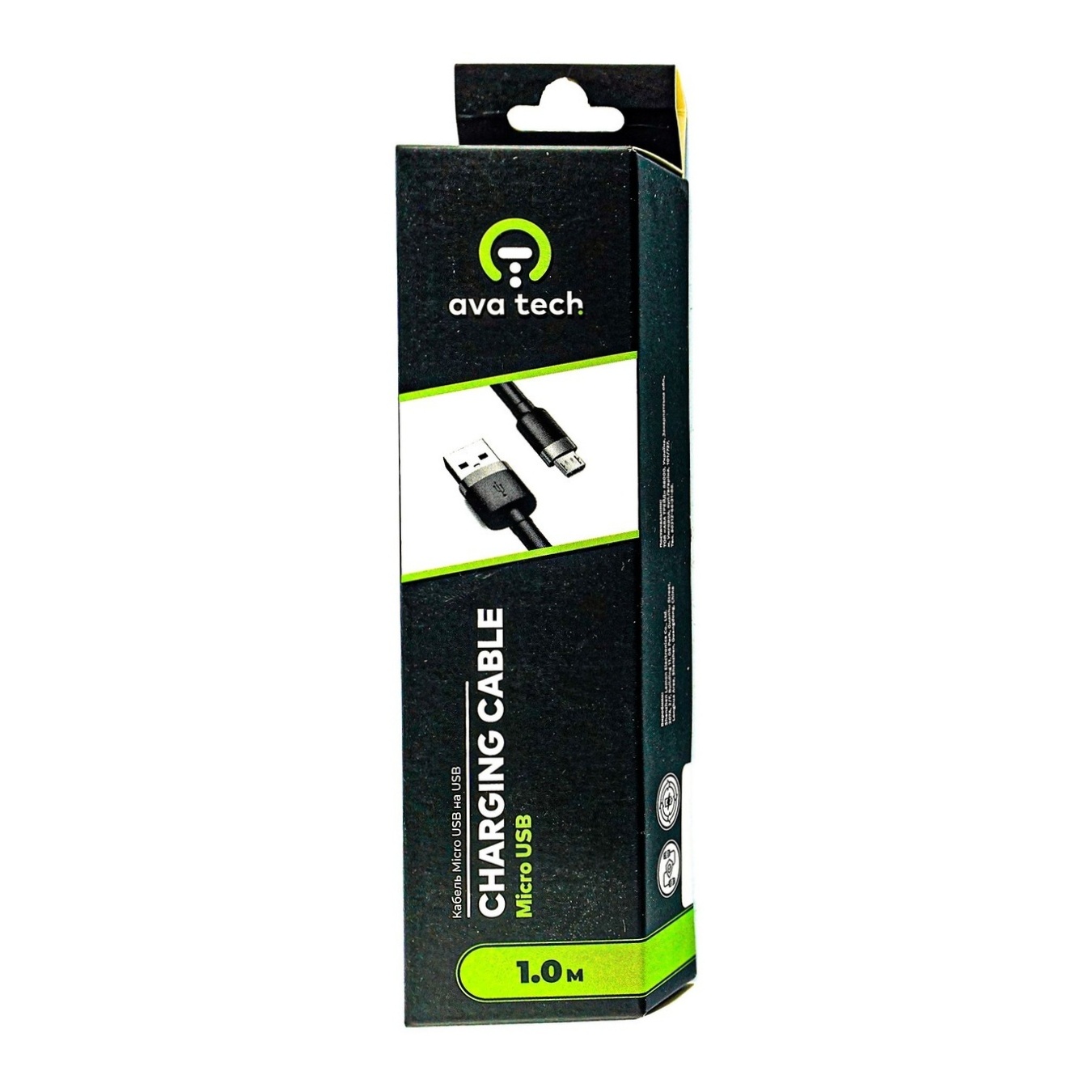 

Кабель Ava tech Micro USB на USB 1м