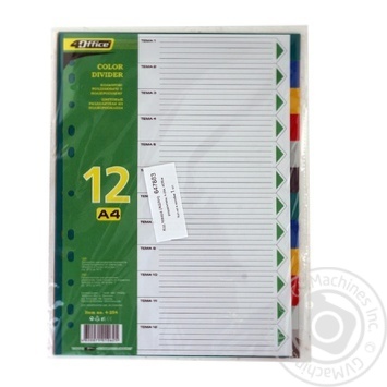 4Office Separators A4 12pcs - buy, prices for Auchan - photo 1