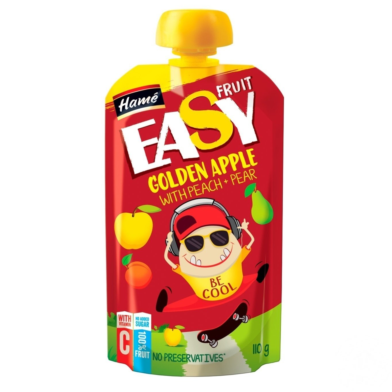 

Пюре Hame Easy fruit яблоко с персиком грушей и бананом 110г