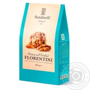 Bandinelli Florentini Cookies with Raisins and Walnuts 150g - buy, prices for NOVUS - photo 1