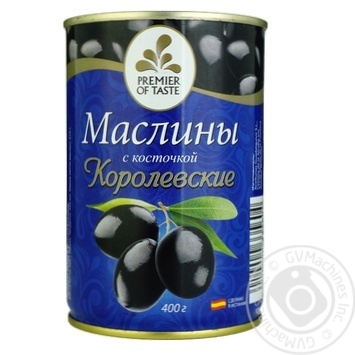 Маслини Premier Of Taste з кісточкою 425мл - купити, ціни на Auchan - фото 1