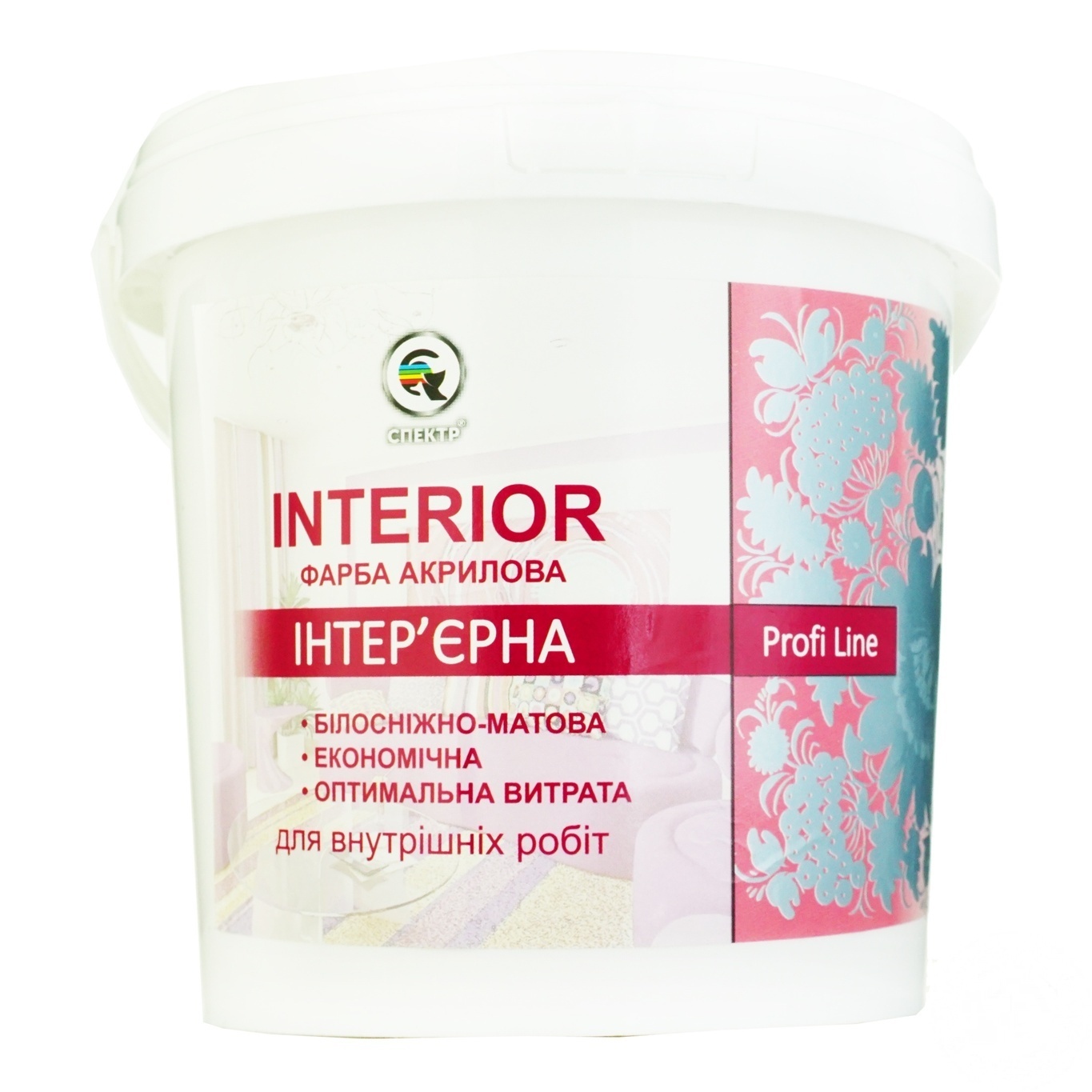 

Краска Спектр Profi Line акриловая 1.2кг C-20