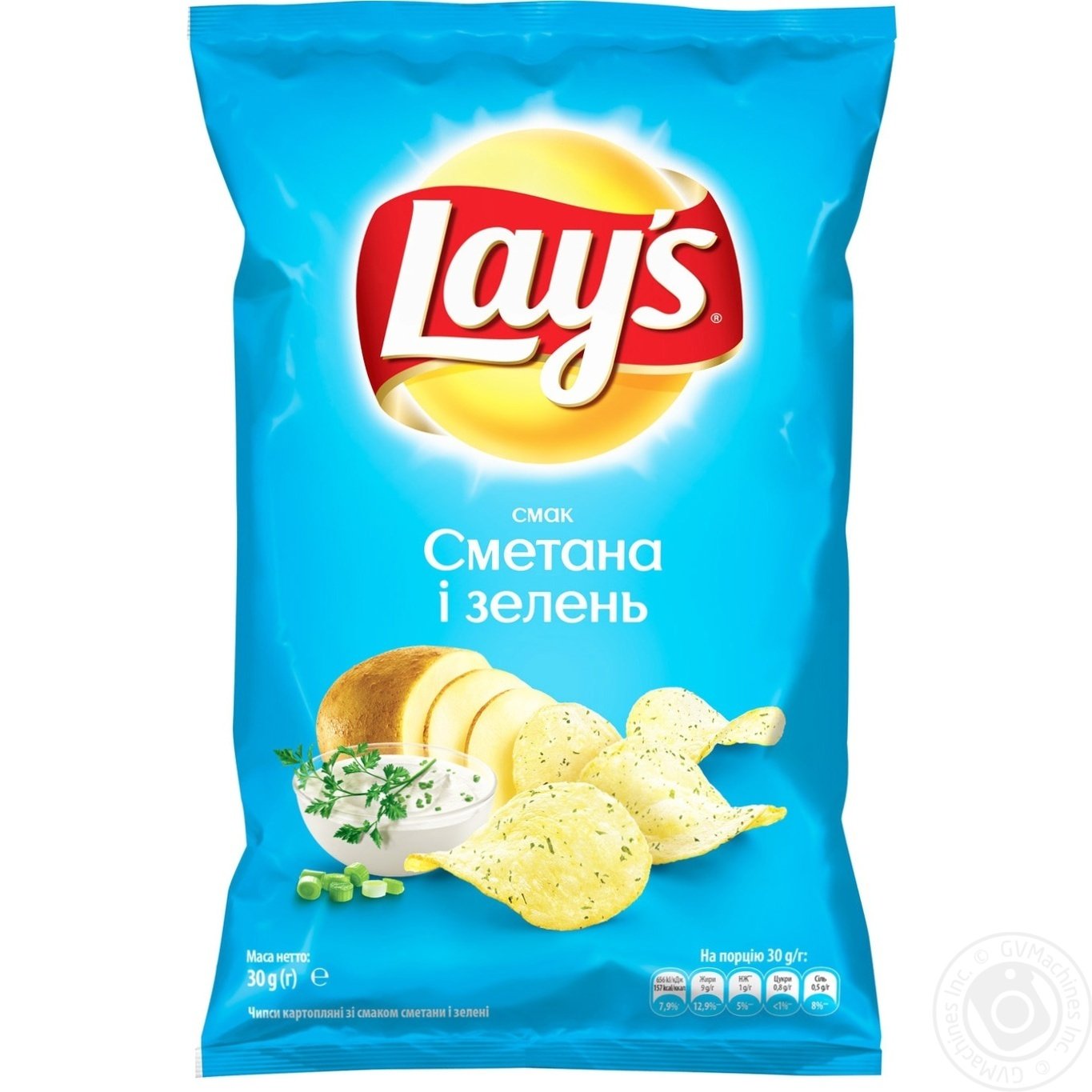 

Чипсы Lay's со вкусом сметаны и зелени 30г