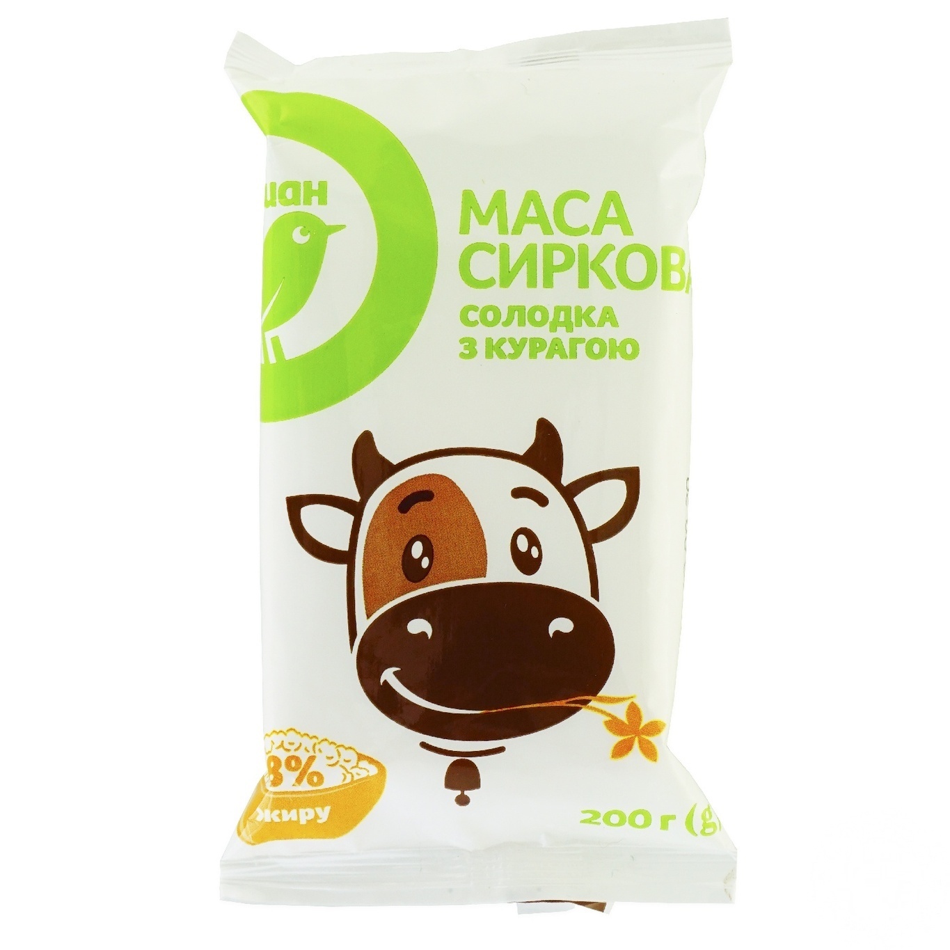 

Творожная масса Ашан с курагой 8% 200г