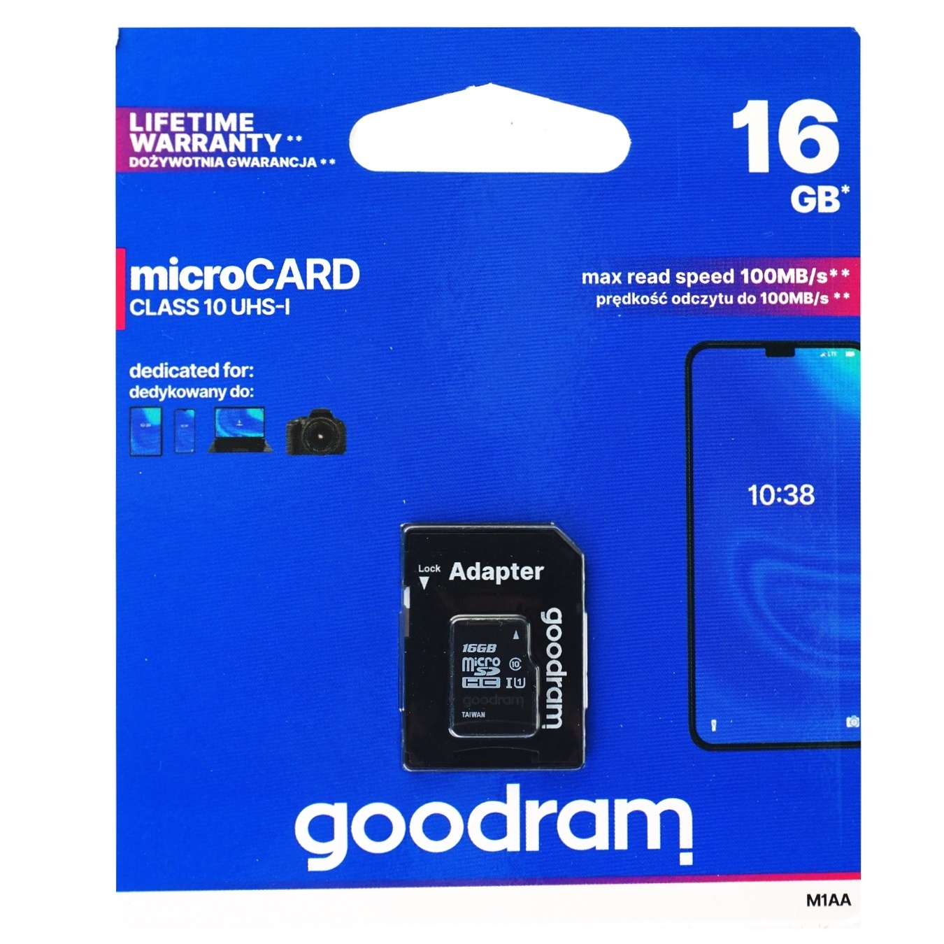 

Карта памяти Goodram 16GB microSDHC Class 10