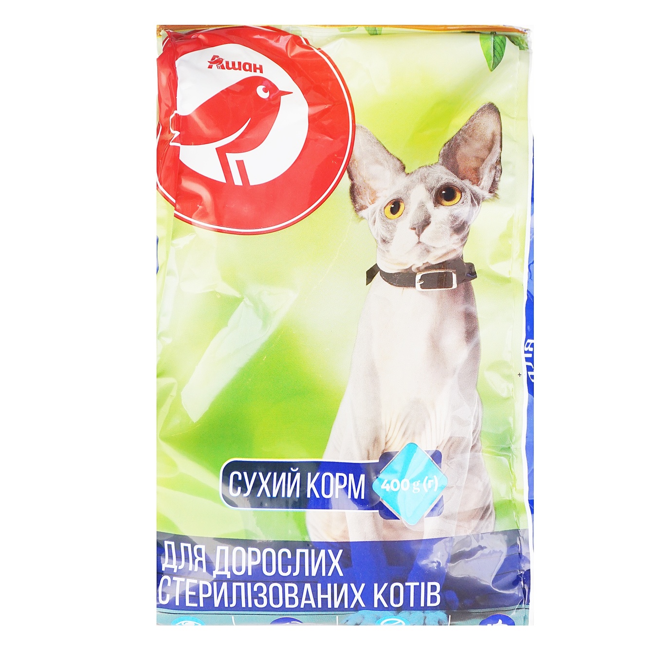 

Корм Ашан для стерилизованных котов 400г