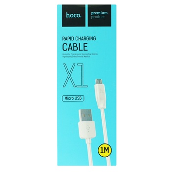 Кабель Hoco X1 Rapid USB-MicroUSB 1м - купити, ціни на Auchan - фото 1