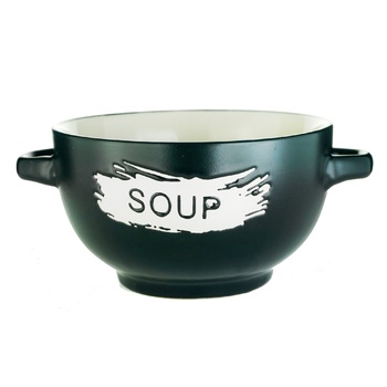 Milika Round Black Tureen 650ml - buy, prices for Auchan - photo 1