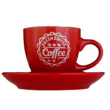 S&T Coffee Cup With Saucer 90ml 11cm - buy, prices for Auchan - photo 1