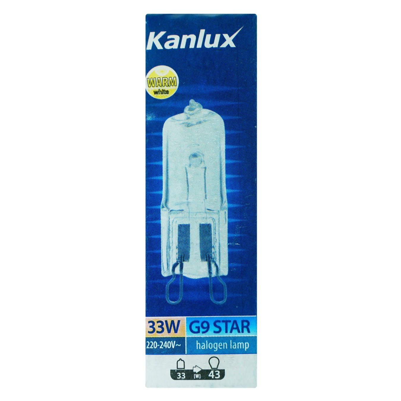 

Лампа Kanlux Star галогенная G9 33W