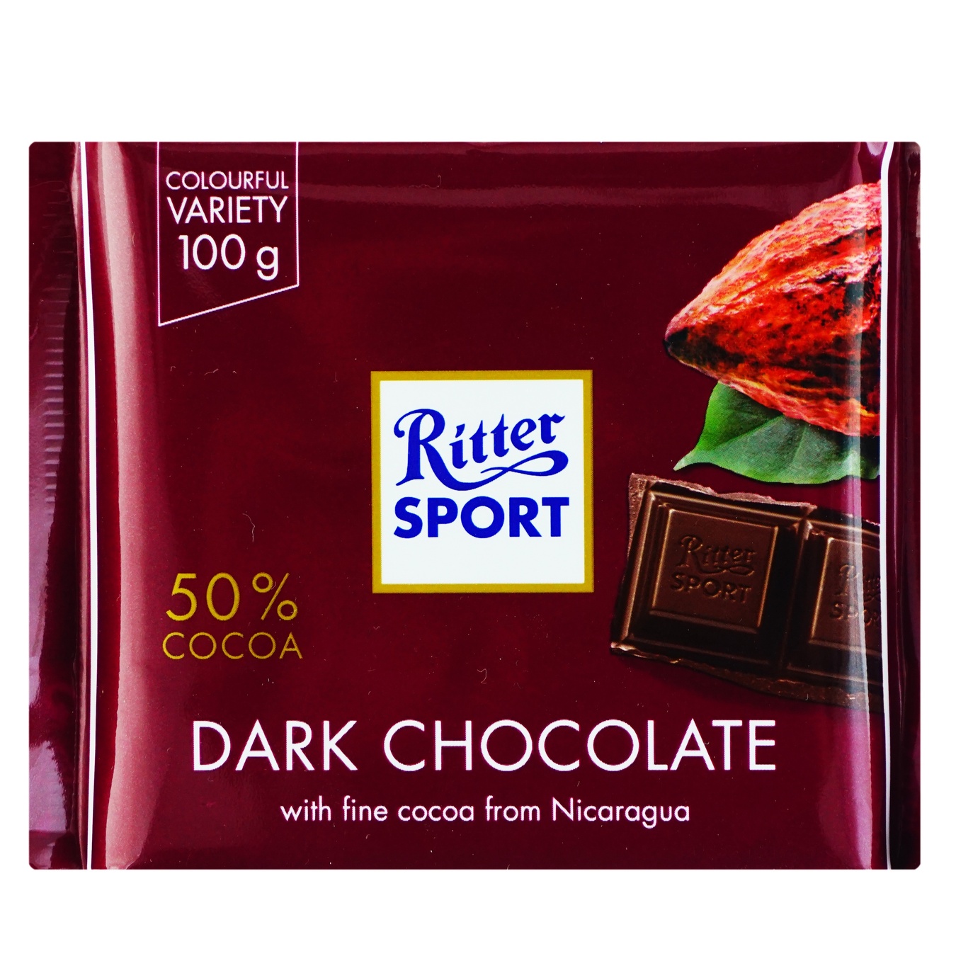 

Шоколад Ritter Sport темный 50% 100г