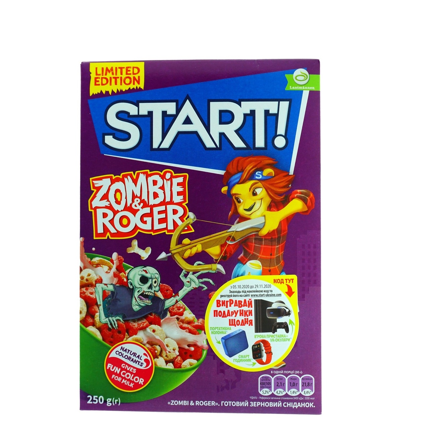

Готовый завтрак Start! Zombie&Roger 250г
