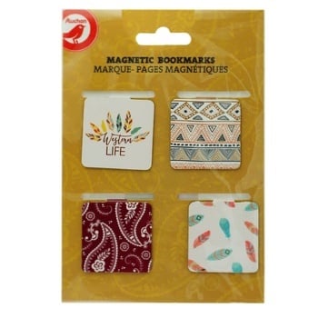 Auchan Magnetic Bookmarks 4pcs - buy, prices for Auchan - photo 1