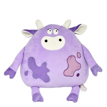 Tigres Cow Molly Pillow Soft Violet 34*33cm - buy, prices for Auchan - photo 1