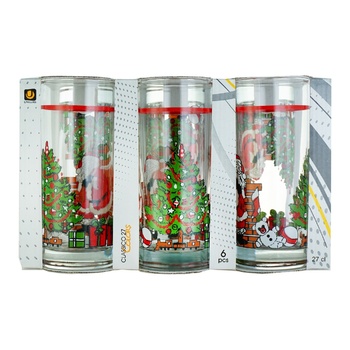 Uniglass Christmas tree Set of Glasses 270ml 6pcs - buy, prices for - photo 1