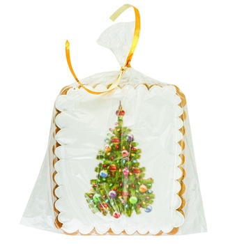 Gingerbread Postcard Christmas Tree with Toys - buy, prices for Auchan - photo 1