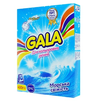 Gala Fresh Sea for Colored Fabrics Automat Powder Detergent 400g - buy, prices for Auchan - photo 3