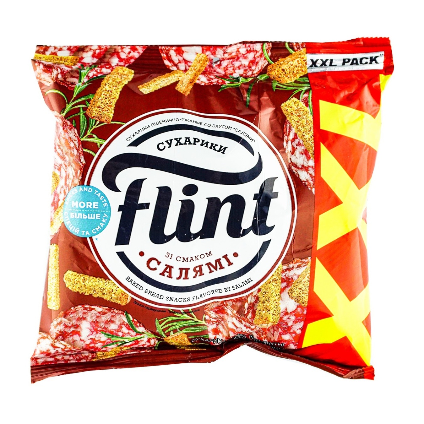 

Сухарики Flint пшенично-ржаные со вкусом салями 150г