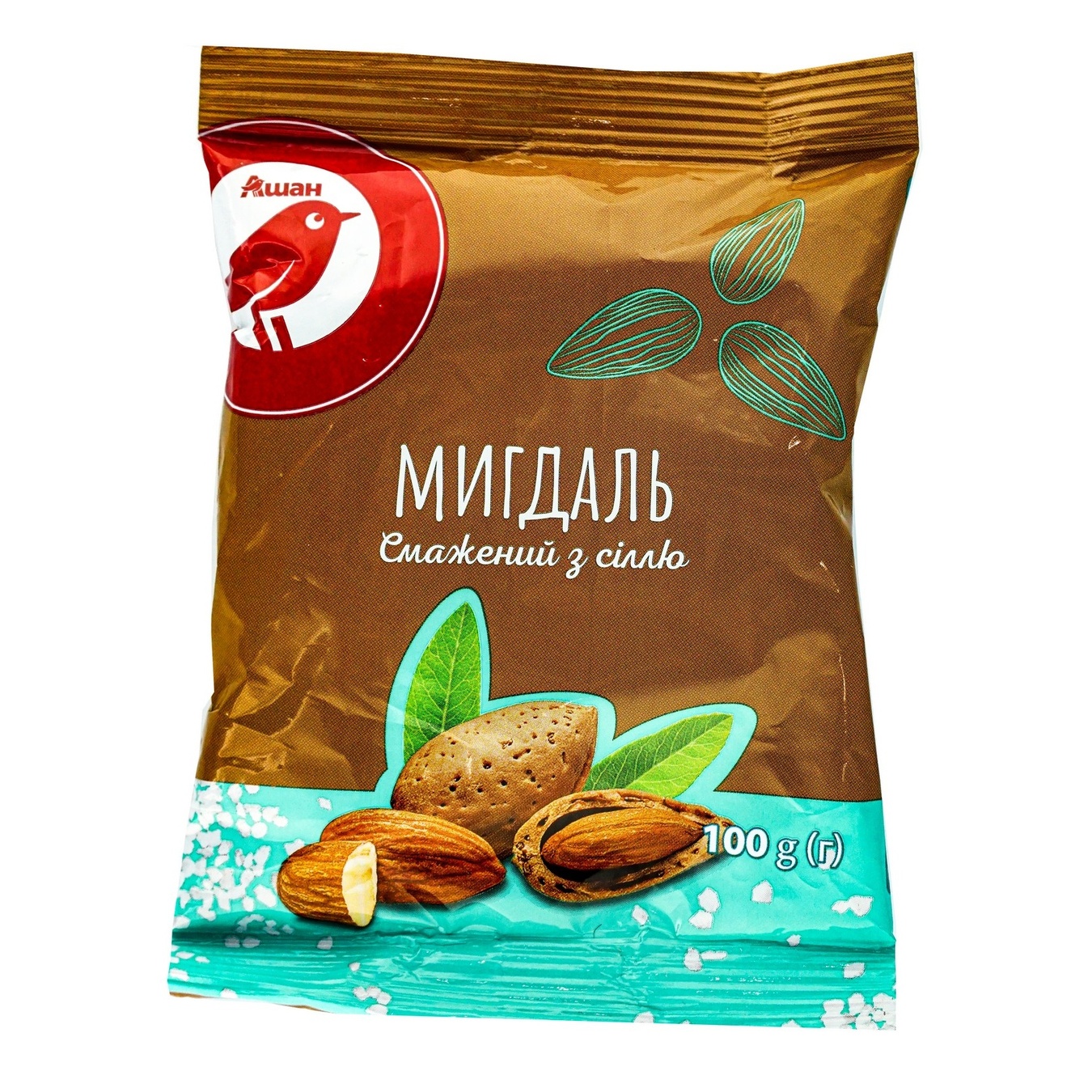 

Миндаль Ашан жареный с солью 100г