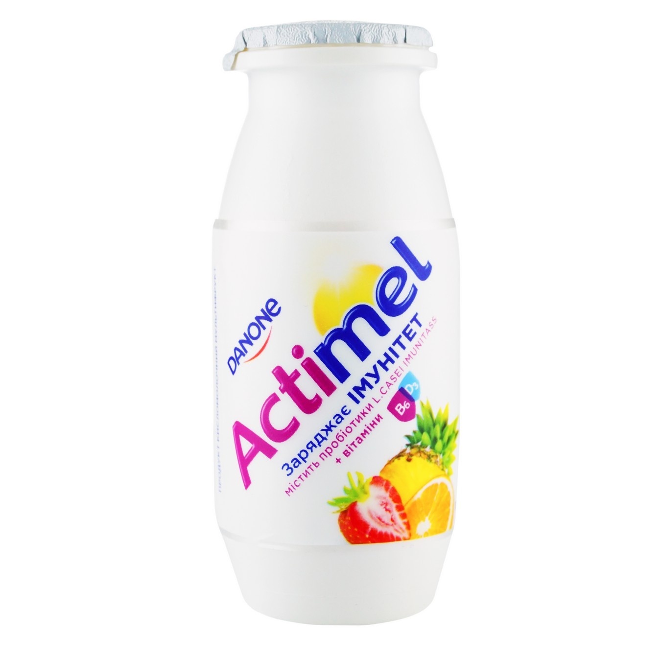 

Продукт кисломолочный Danone Actimel Мультифрукт 1,5% 100г