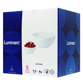 Luminarc Lotusia Set of Salad Bowls 21cm 1pc + 12cm 4pcs - buy, prices for - photo 1