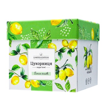 Цукорниця Limited Edition Lemon Wreath 320мл - купити, ціни на Auchan - фото 1