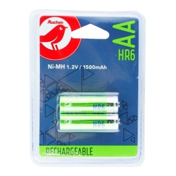 Auchan Battery AA 1500mAh 2pcs - buy, prices for Auchan - photo 1