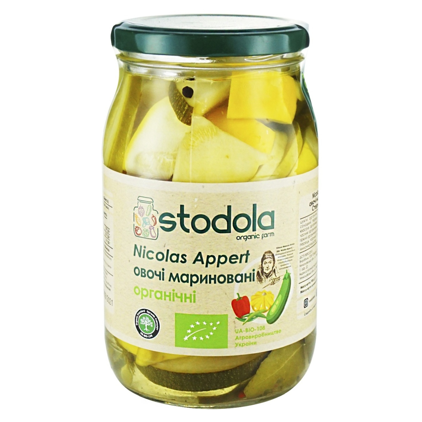 

Овощи Стодола Nicolas Appert маринованные 900г