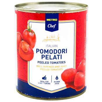 Metro Chef Peeled Tomatoes in Own Juice 800g - buy, prices for METRO - photo 1