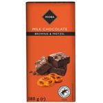 Шоколад молочний Rioba зі шматочками брауні та претцелю 180г