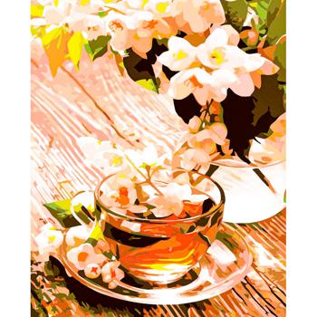 Strateg Jasmine Tea Set for Painting by Numbers 40x50cm - buy, prices for - photo 1