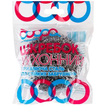 Dobra Gospodarochka Spiral Metal Kitchen Scraper 1pc - buy, prices for ULTRAMARKET - photo 1