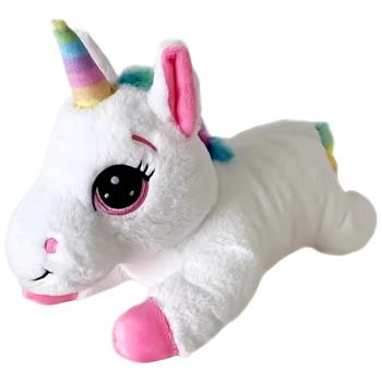 One Two Fun Unicorn White Plush Toy 30cm