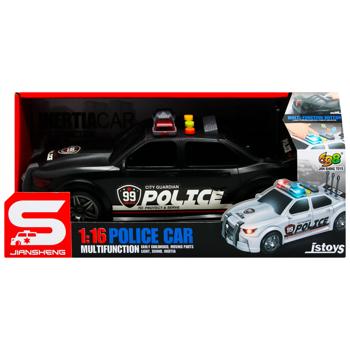 Іграшка CARS S Поліцейська машина 1:16 (інерція, звук, світло, багажник відкривається) - купити, ціни на Auchan - фото 3