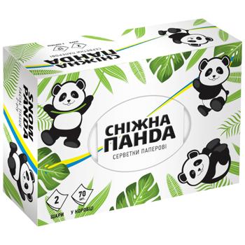 Snow Panda Napkins in Box 70pcs - buy, prices for MasterZoo - photo 1