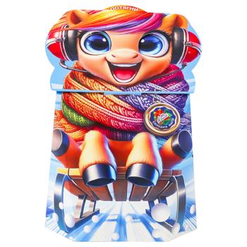 Набір солодощів новорічний Konti у вигляді рюкзачка 369г - купити, ціни на - фото 3