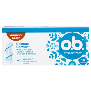 Тампоны O.B.® Pro Comfort Super 16шт - купить, цены на КОСМОС - фото 3