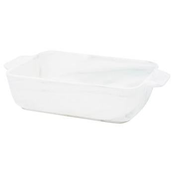 ZED Marble Rectangular Ceramic Baking Dish 24.5x14x6cm - buy, prices for EKO Market - photo 1