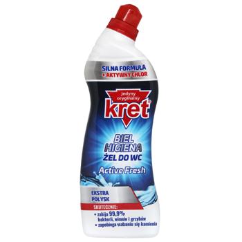 Средство чистящее Kret Active Fresh для унитаза 750г - купить, цены на КОСМОС - фото 1