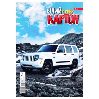 Картон Скат Білосніжний Super УП-28 А4 6 аркушів - купити, ціни на КОСМОС - фото 2