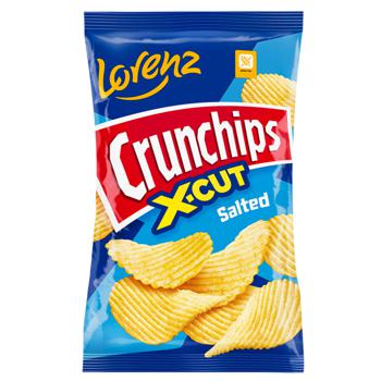 Чипсы Lorenz Crunchips X-cut картофельные соленые 75г - купить, цены на NOVUS - фото 1