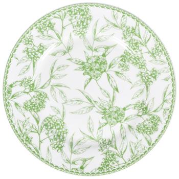 Tarrington House Green Floral Dessert Plate 20.5cm