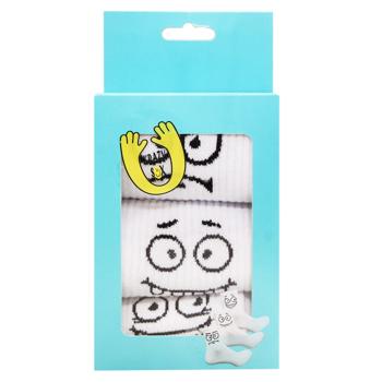 Набор носков унисекс Cool Socks средние р.25-27 3 пары белый - купить, цены на - фото 2