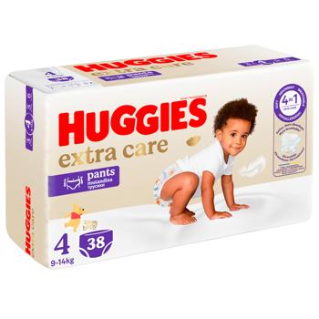 Подгузники-трусики Huggies Extra Care 4 9-14кг 38шт - купить, цены на МегаМаркет - фото 3