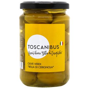 Оливки Toscanibus Bella di Cerignola з кісточкою 290г - купити, ціни на За Раз - фото 1