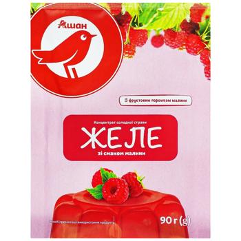 Желе Auchan со вкусом малины 90г