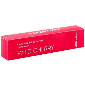 Батончик Green Chef Wild Cherry шоколадний з вишнею 45г - купити, ціни на КОСМОС - фото 3