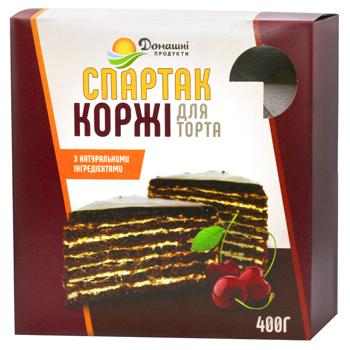 Коржи для торта Домашні Продукти Спартак 400г - купить, цены на Эпицентр FOOD - фото 1