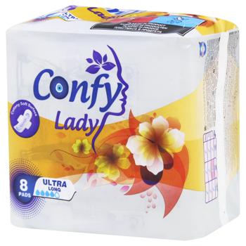 Прокладки гігієнічні Confy Lady Ultra Long 8шт - купити, ціни на - фото 3